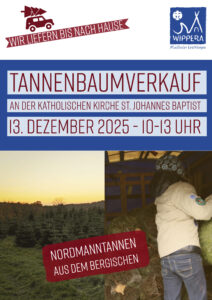 Tannenbaumverkauf am 13.12.2025 von 10-13 Uhr an der katholischen Kirche Leichlingen